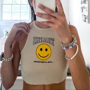 Thanks for everything crop top